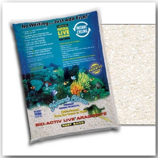 Nature's Ocean Natural White Aragonite Live Sand 0,5 - 1,7 mm, 9.07 kg